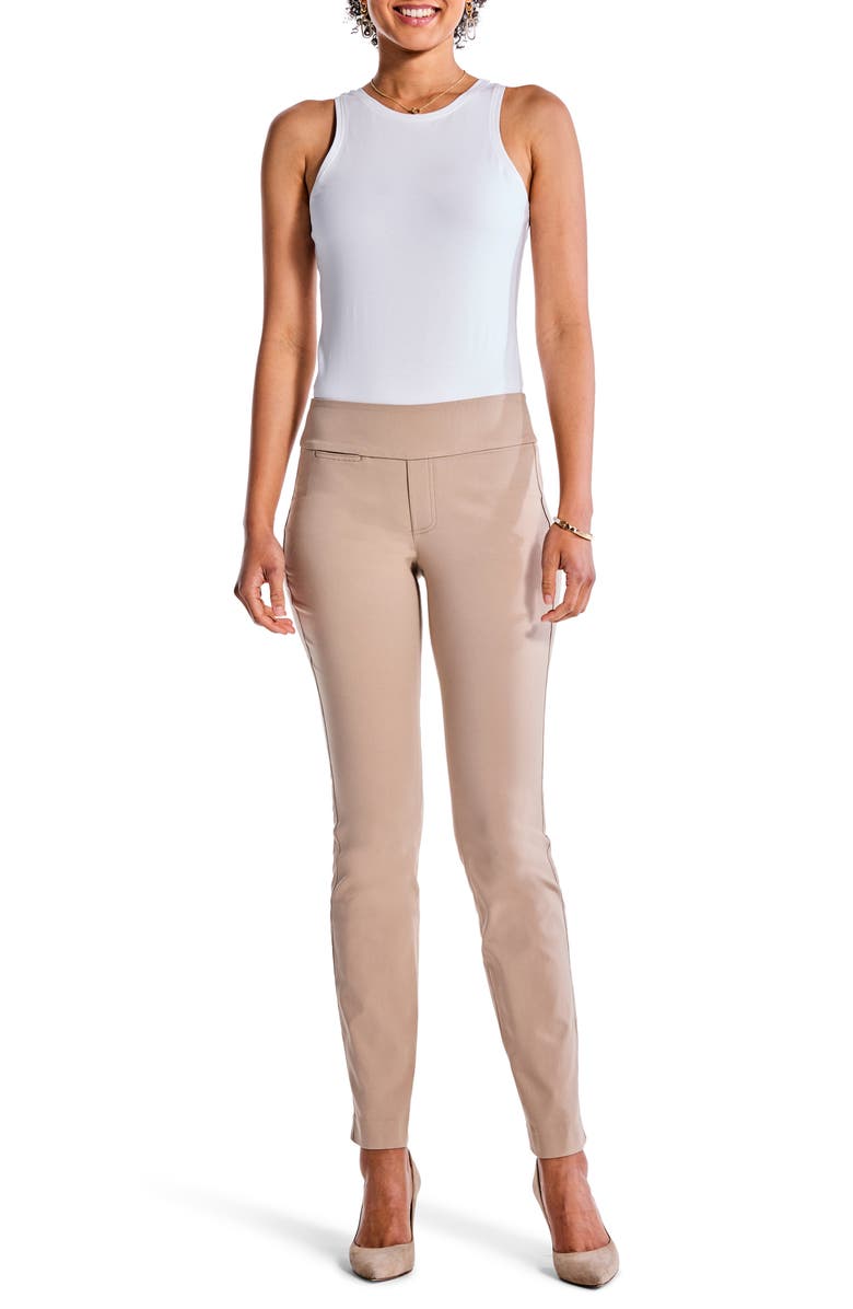NIC+ZOE Wonderstretch Straight Leg Pants, Alternate, color, Biscotti