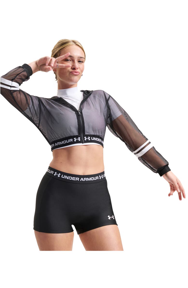 Under Armour HeatGear<sup>®</sup> Shorty 3-Inch Shorts, Alternate, color, Ultimate Black / / White