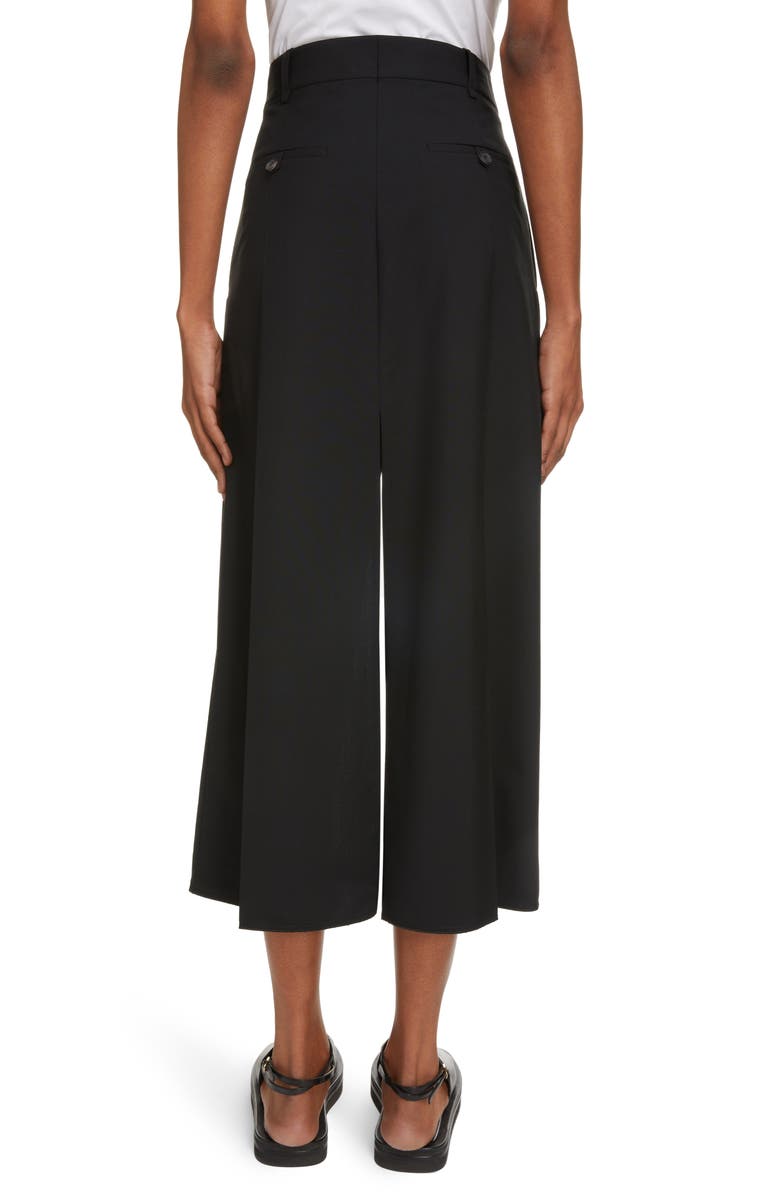 Victoria Beckham Tailored Wool Midi Skirt, Alternate, color, 