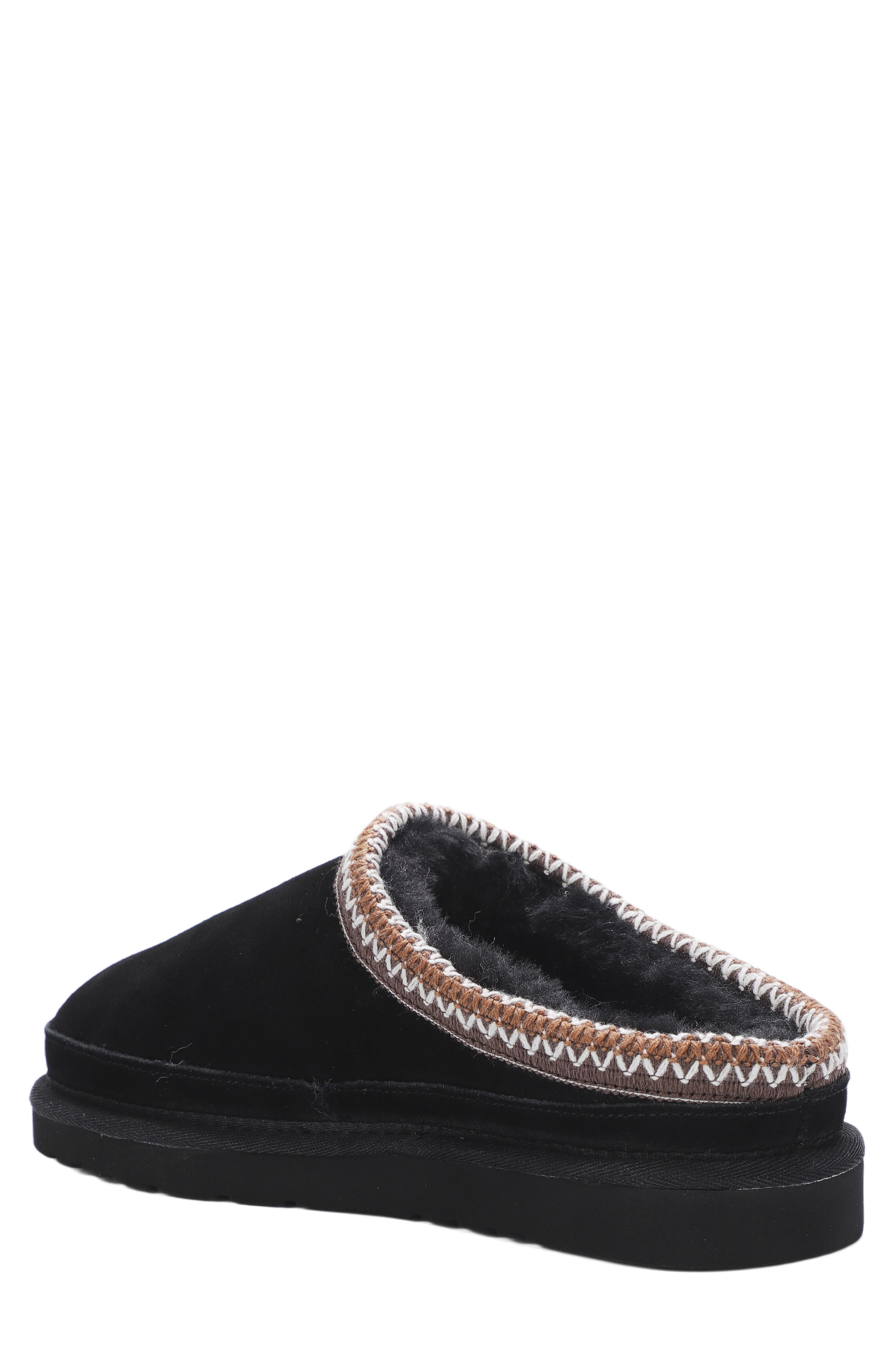 Mykos Jaden Faux Shearling Lined Slipper, Alternate, color, Black