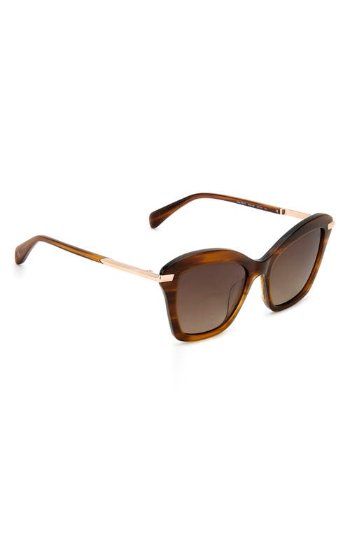 Rag & Bone 53mm Cat Eye Sunglasses In Brown
