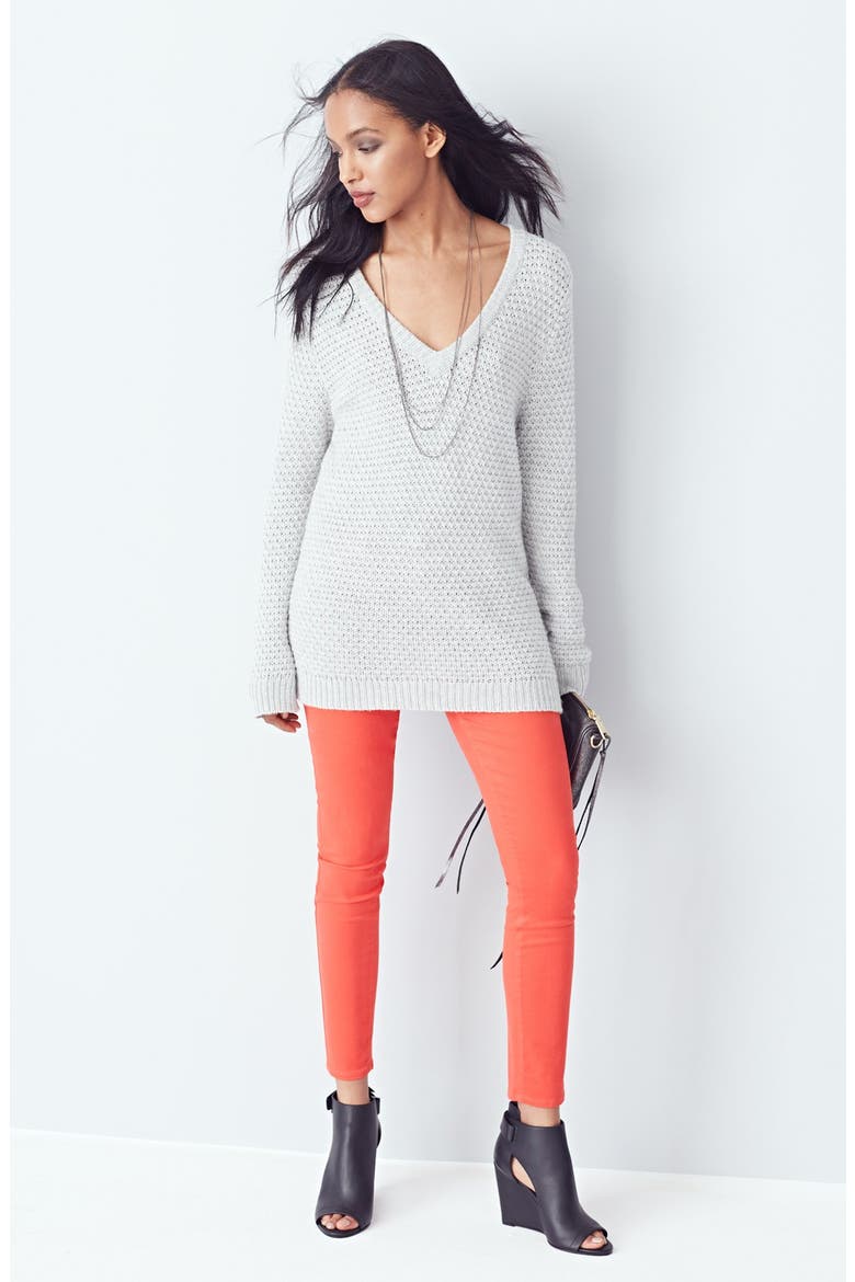 Denim 'Verdugo' Ultra Skinny Jeans, Alternate, color, FLIRT RED