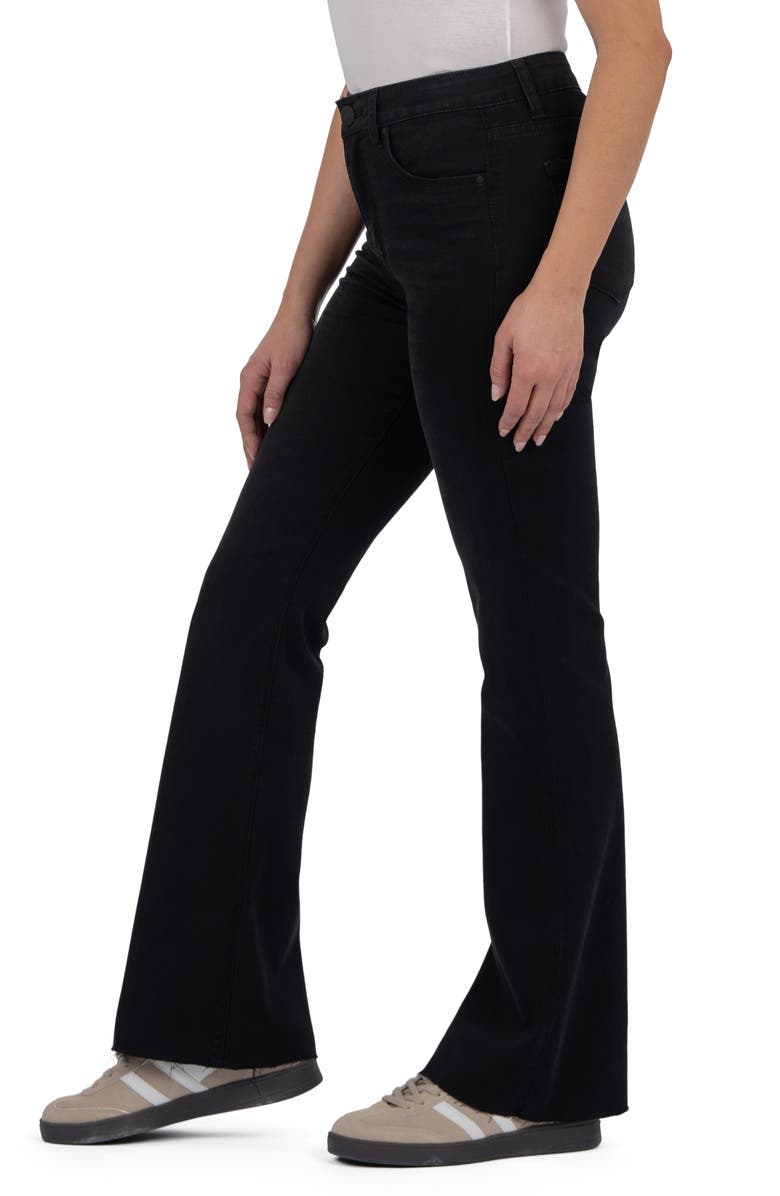 KUT from the Kloth Stella High Waist Raw Hem Flare Jeans, Alternate, color, Uplifting