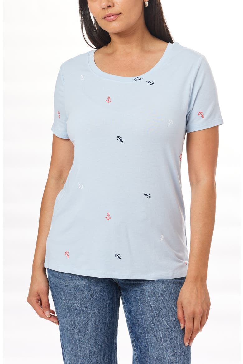 Karlie Scoop Neck T-Shirt, Alternate, color, SKYWAY ANCHORS