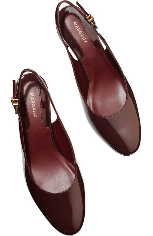 Margaux The Cluny Slingback In Burgundy