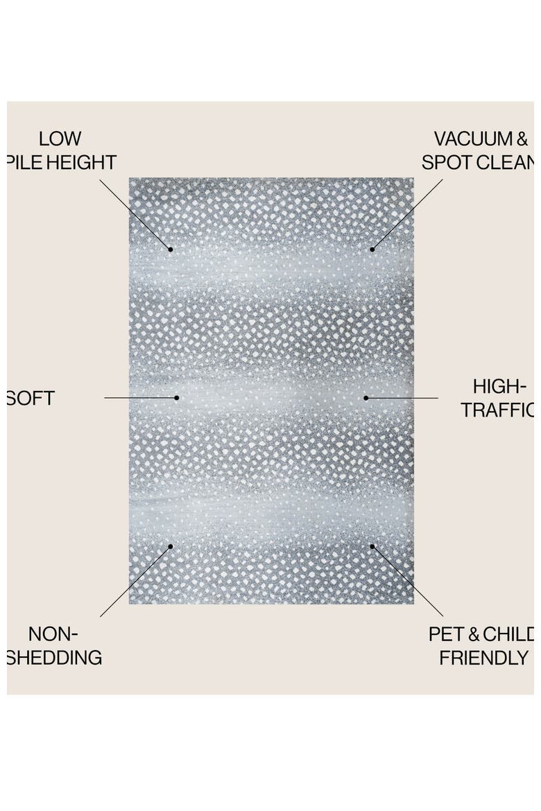 Antelope Modern Animal Area Rug, Alternate, color, Light Gray/Cream