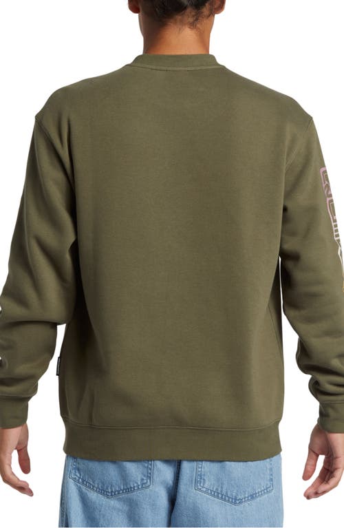 Quiksilver Omni Logo Sweatshirt In Green
