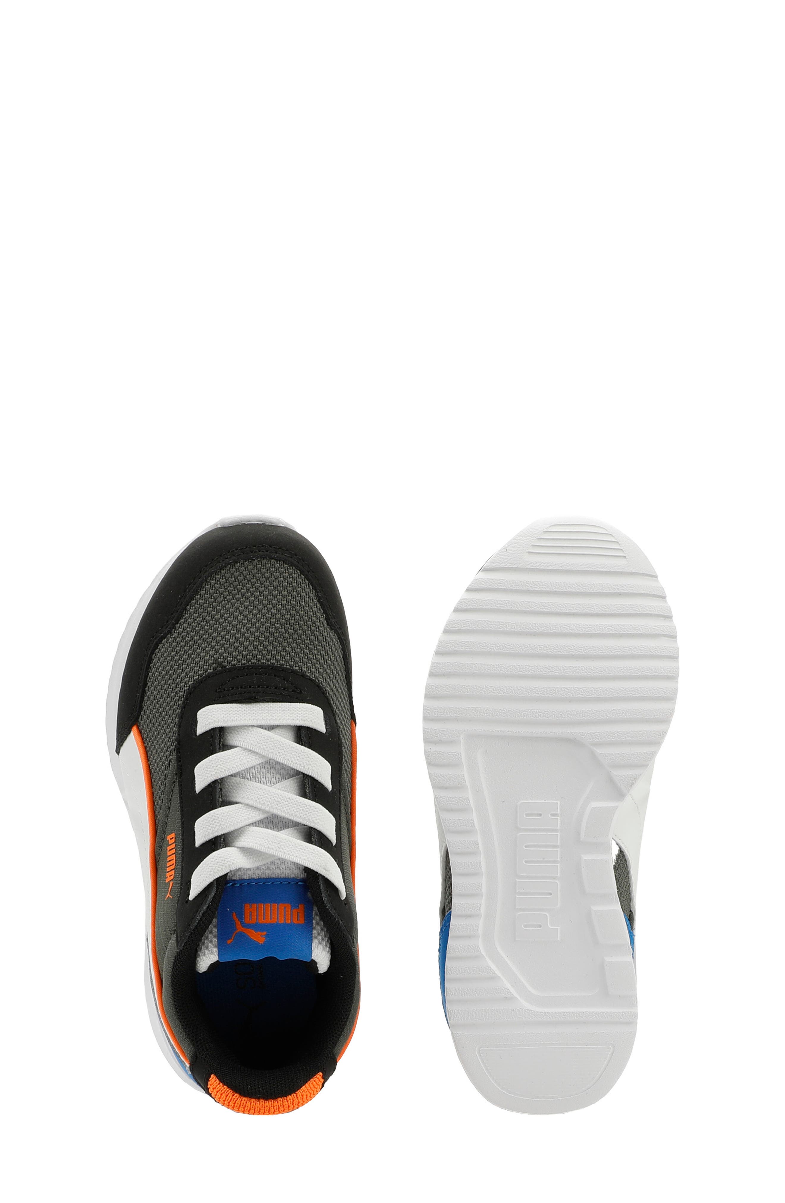 PUMA Kids' R78 Gravity Sneaker, Alternate, color, Mineral Gray/ White/ Orange