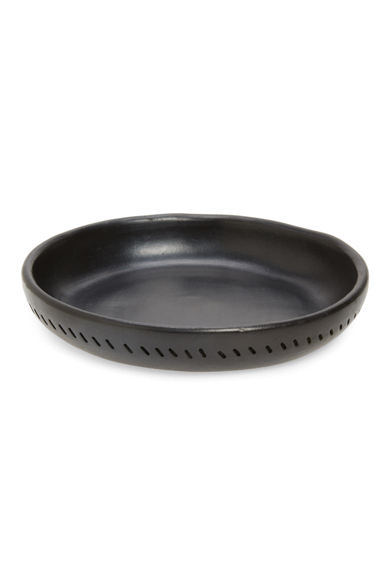 x Ames Barro Terra Cotta Dining Plate, Main, color, BLACK