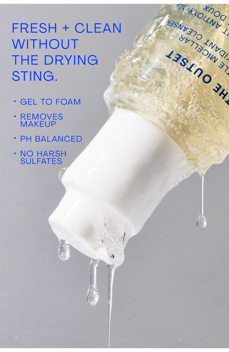 The Outset Gentle Micellar Antioxidant Cleanser, Alternate, color, 