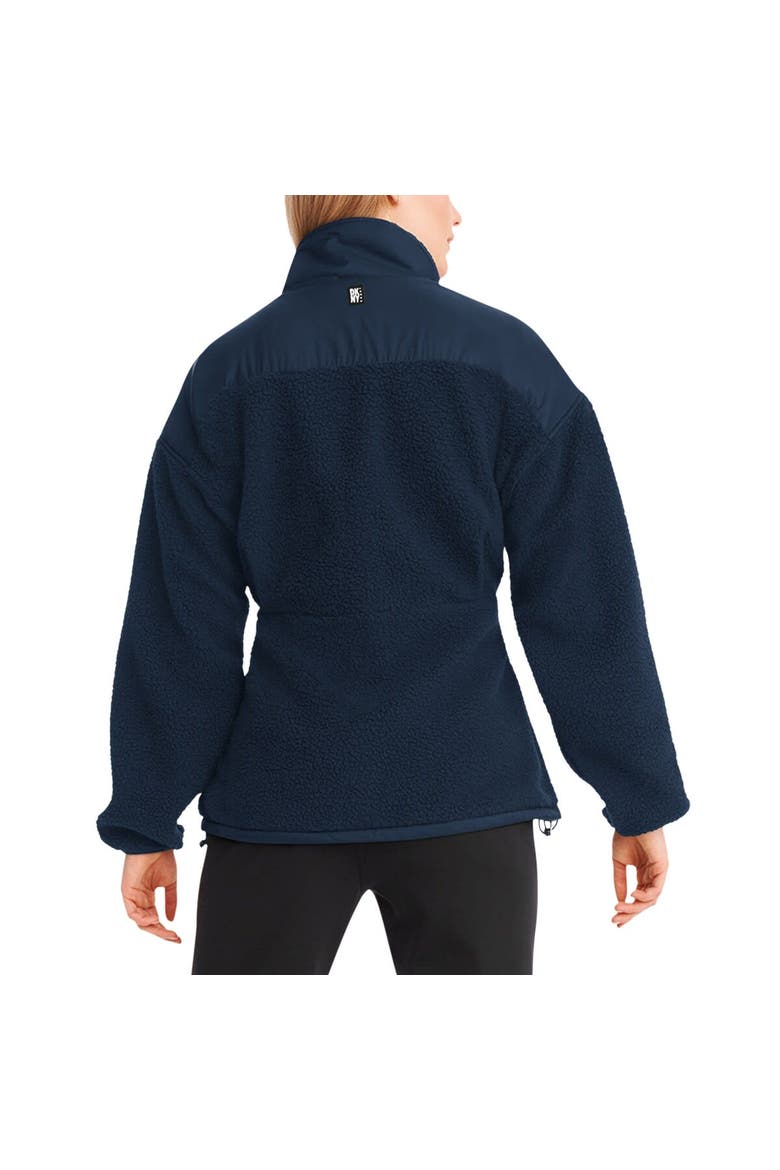 Women's DKNY Sport  Navy Chicago Bears Drew Mixed Media Full-Zip Jacket, Alternate, color, Navy