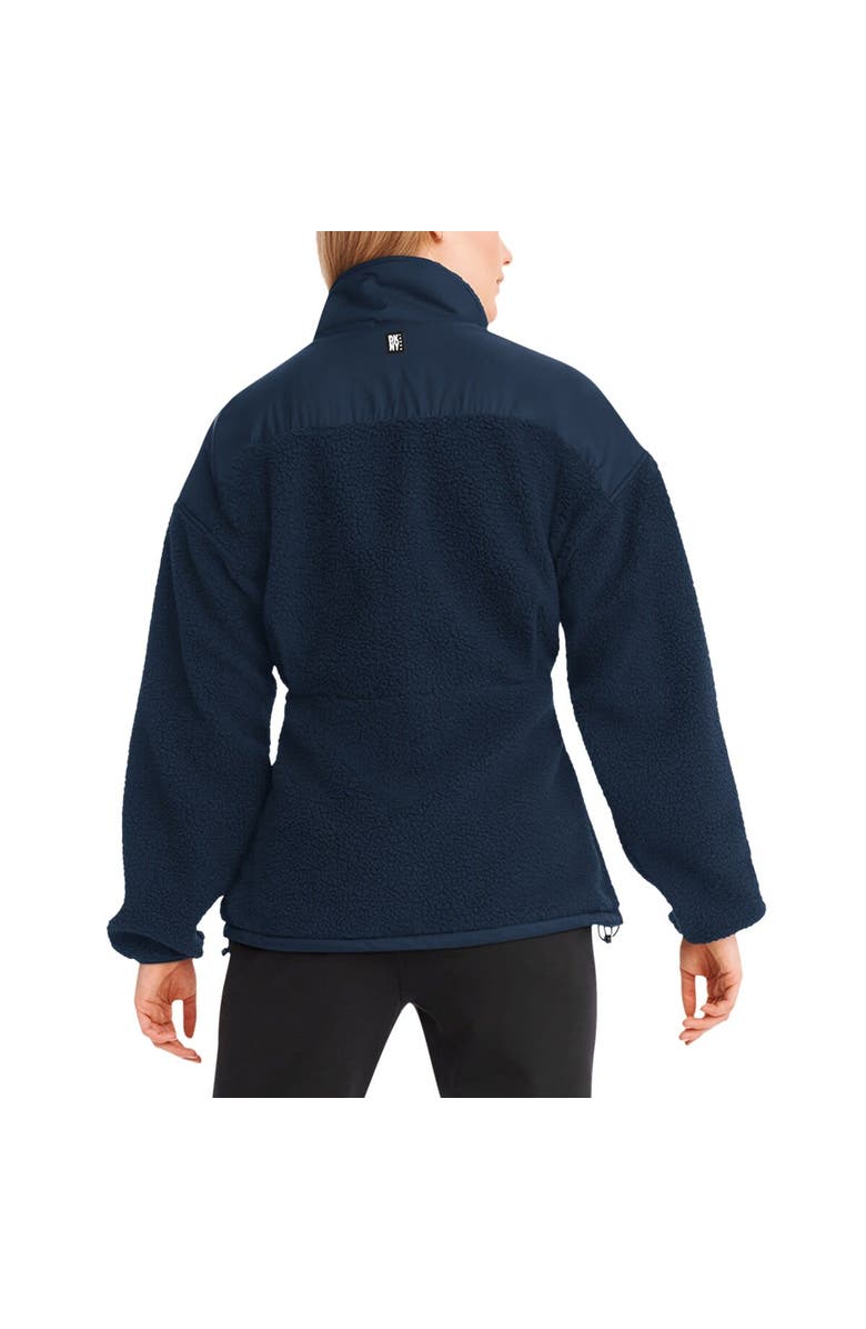 DKNY SPORT Women's DKNY Sport Navy Chicago Bears Drew Mixed Media Full-Zip Jacket, Alternate, color, Navy