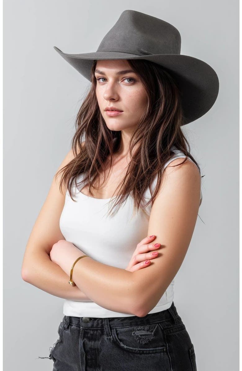 Manela The Billy Premier Cowboy Hat, Alternate, color, Grey