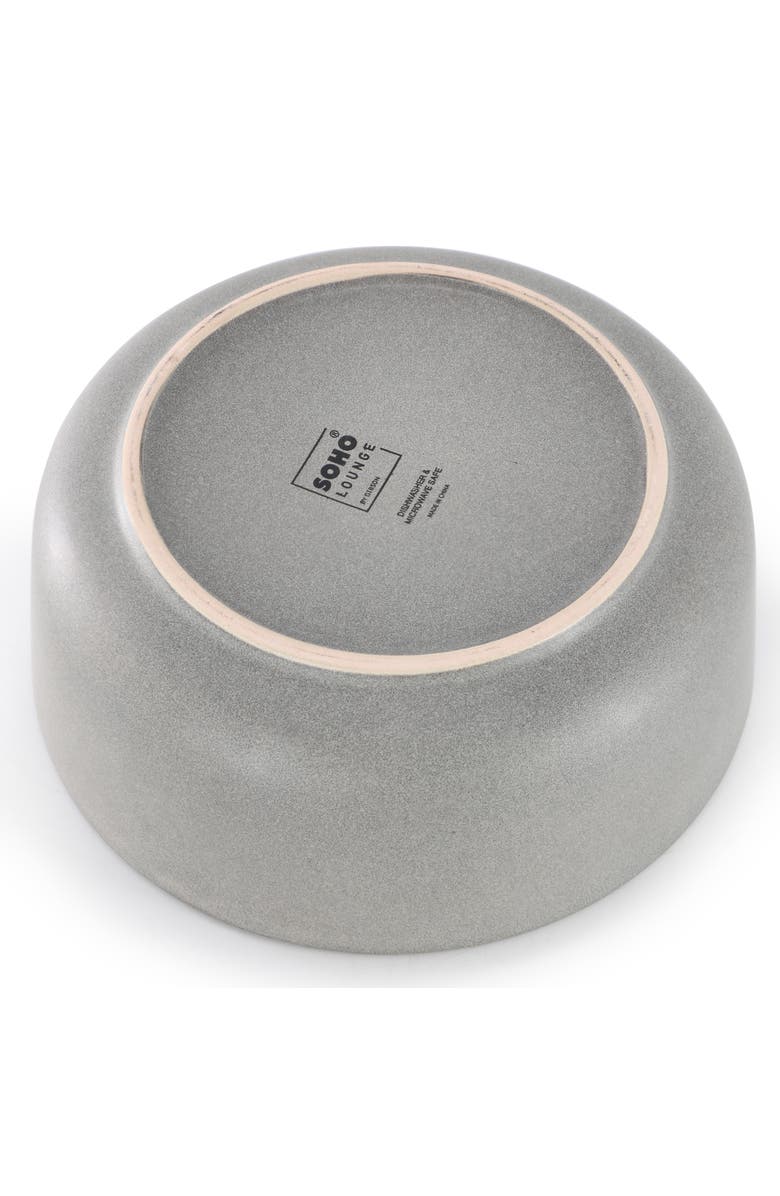 Soho Lounge Bryant Park 2 Piece 6 Inch Stoneware Cereal Bowl Set, Alternate, color, Gray