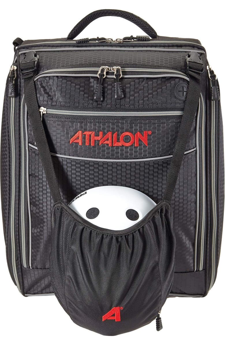 Athalon "Onboard" Convertible Boot Bag, Main, color, Black/Silver