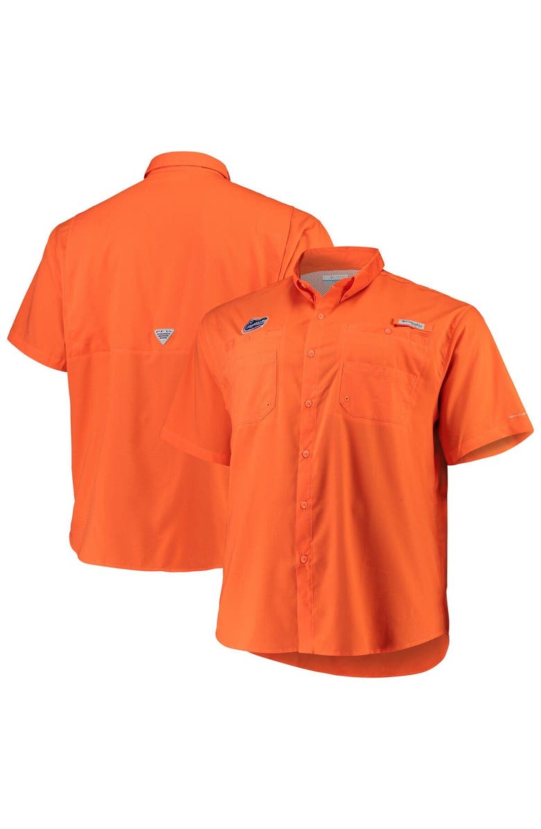 Columbia Men's Columbia Orange Florida Gators Big & Tall Collegiate Tamiami Button-Down Shirt, Alternate, color, Orange