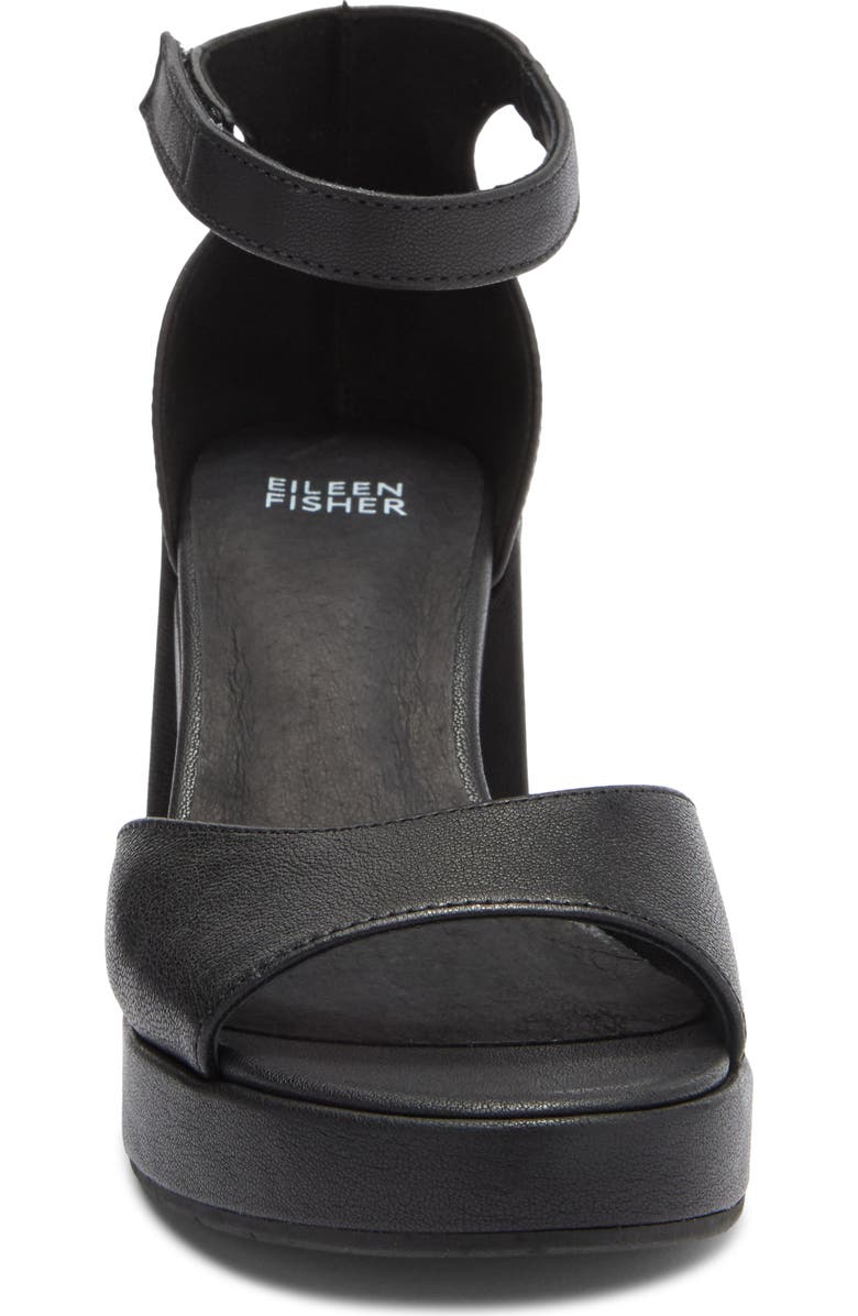 Eileen Fisher Nava Platform Sandal, Alternate, color, Black