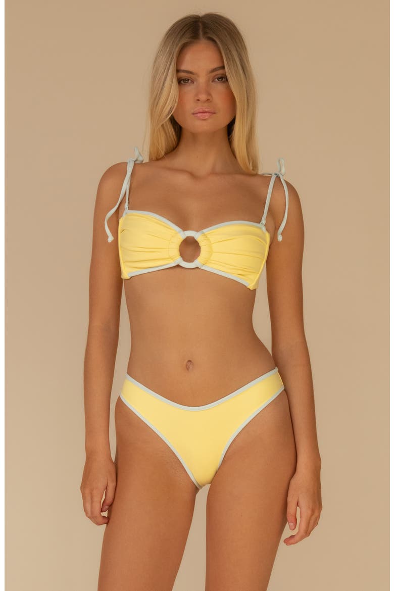 Sunshine Binded Lulu Bikini Bottoms, Alternate, color, SUNSHINE