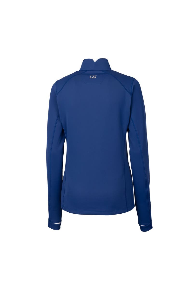 Cutter & Buck Women's Cutter & Buck  Blue Omaha Storm Chasers Traverse DryTec Stretch Quarter-Zip Pullover Top, Alternate, color, 