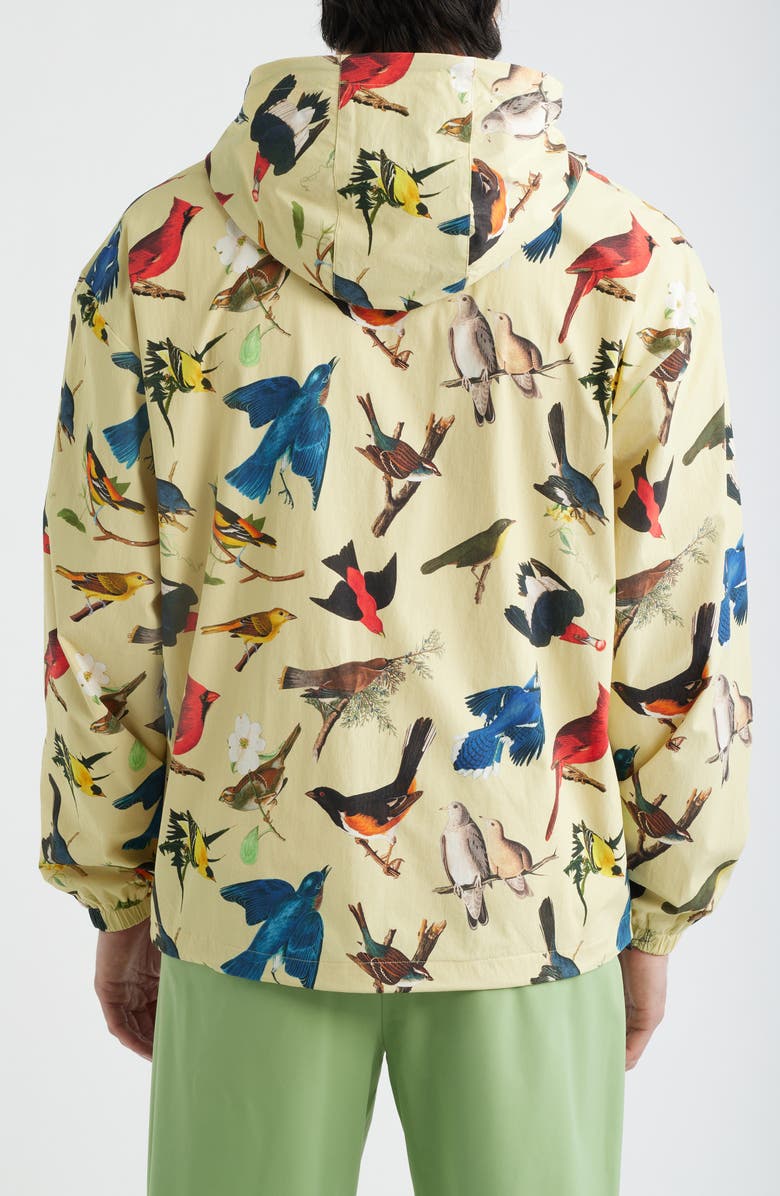 MALBON Birds of Georgia Print Ridge Quarter Zip Anorak Jacket, Alternate, color, 