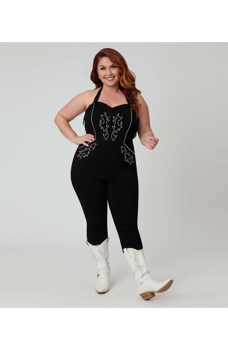 Unique Vintage Plus Size Western Maines Jumpsuit, Main, color,