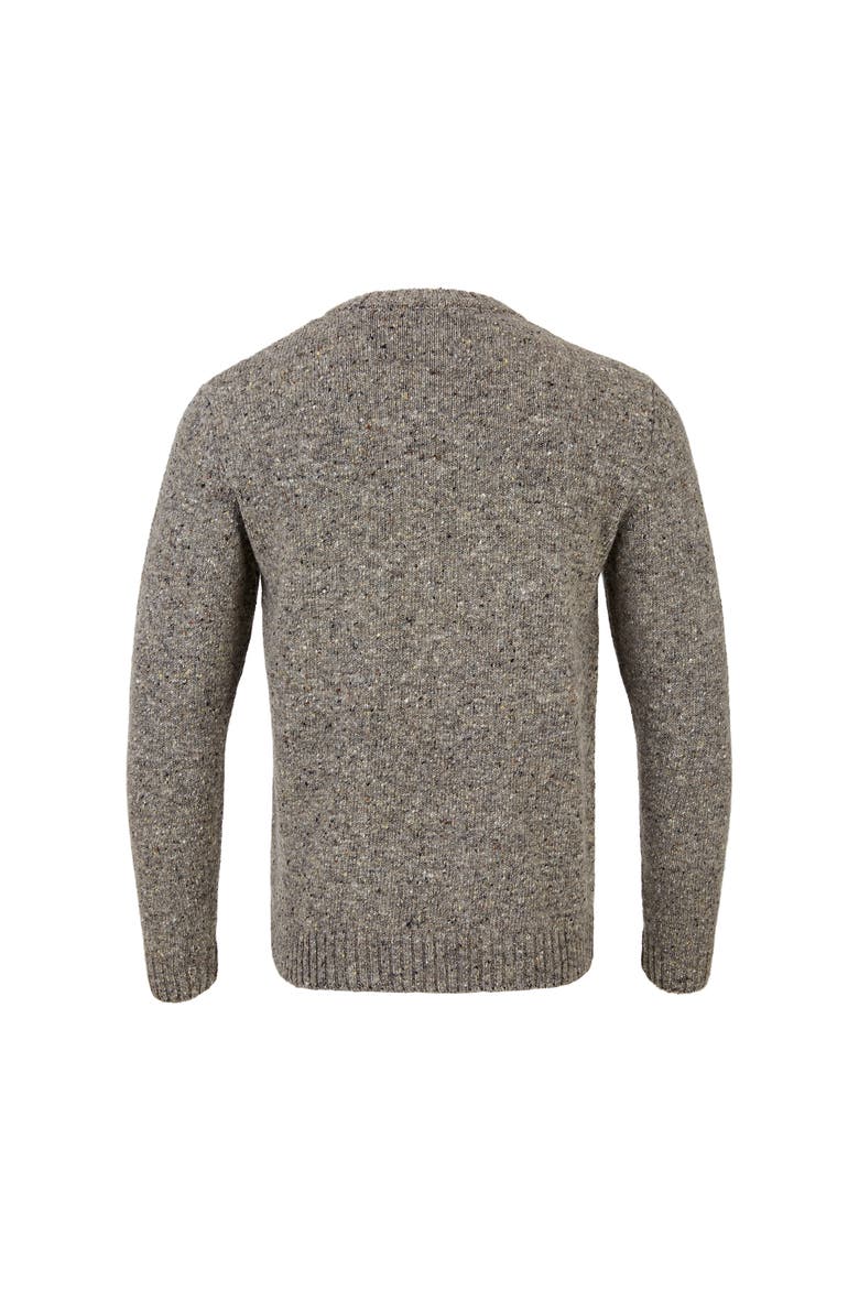 Donegal Crew Neck Sweater, Alternate, color, GREY PEBBLE