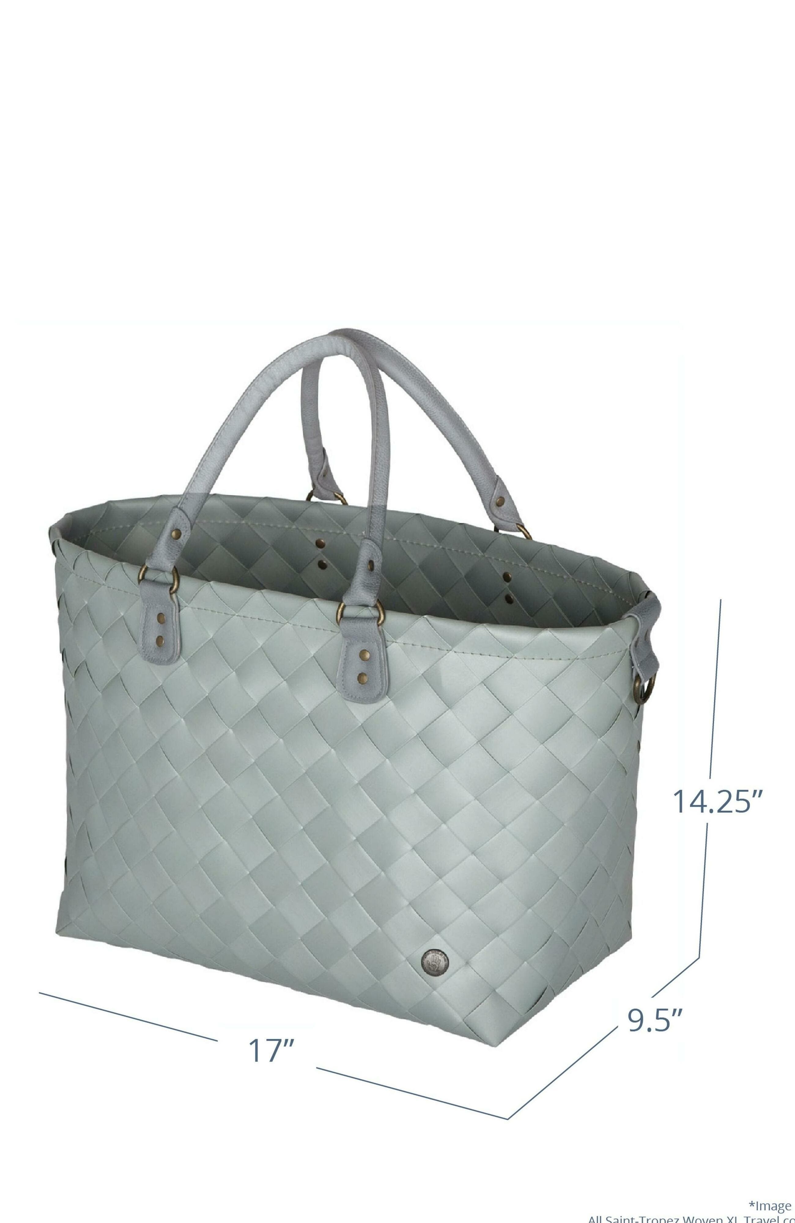 Handed By Saint Tropez Recycled Plastic Weekender Bag, Alternate, color, Dark Grey