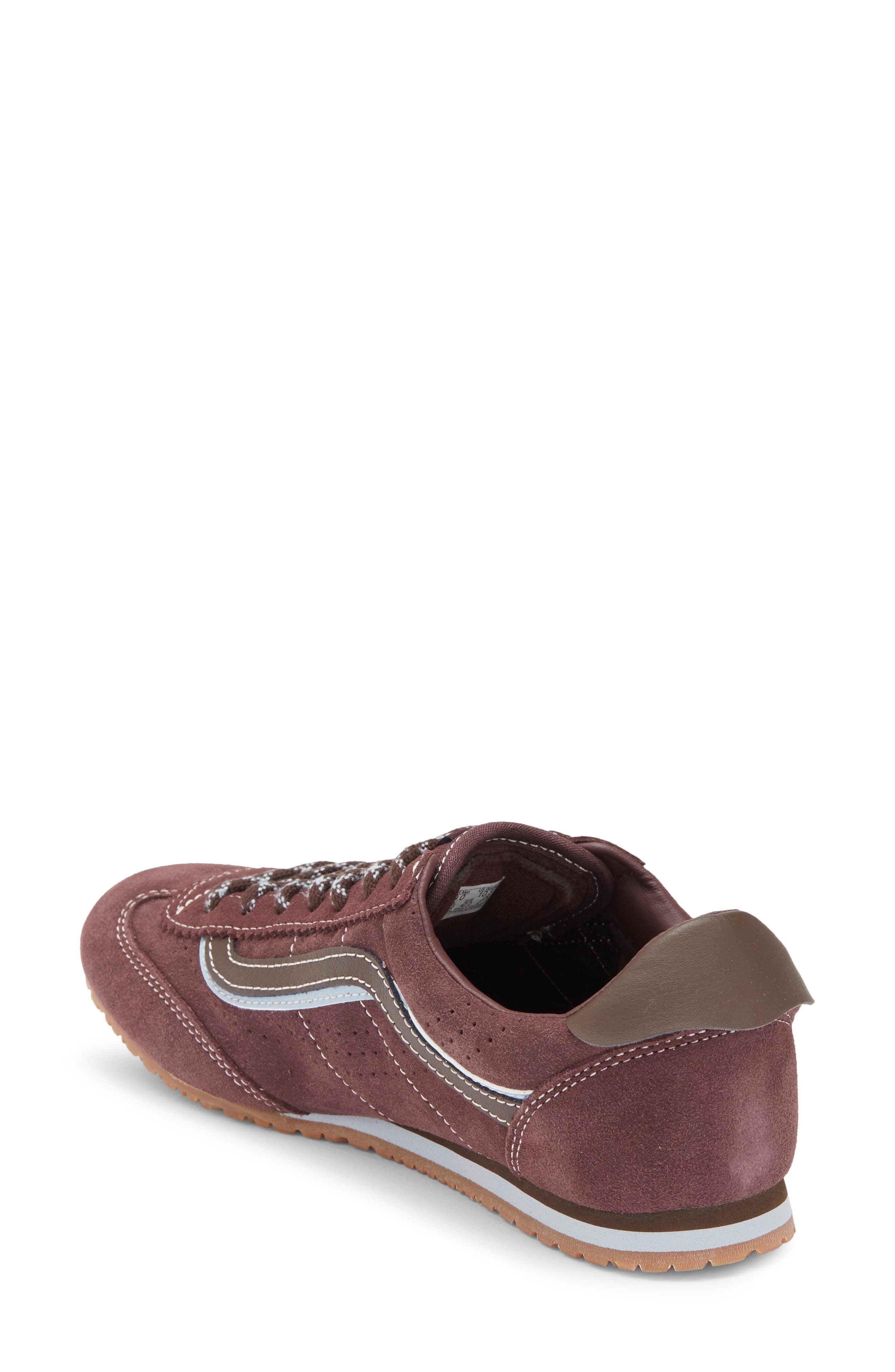 Super Lowpro Leather Sneaker, Alternate, color, LACES PORT BROWN