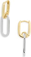 NORDSTROM RACK Paper Clip Chain Drop Earrings