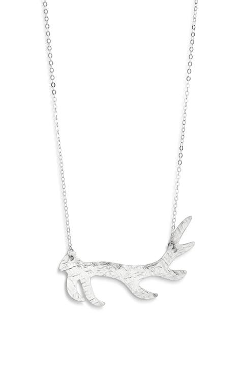 Antler Pendant Necklace