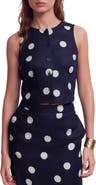 Boden Andrea Linen Sleeveless Button-Up Shirt