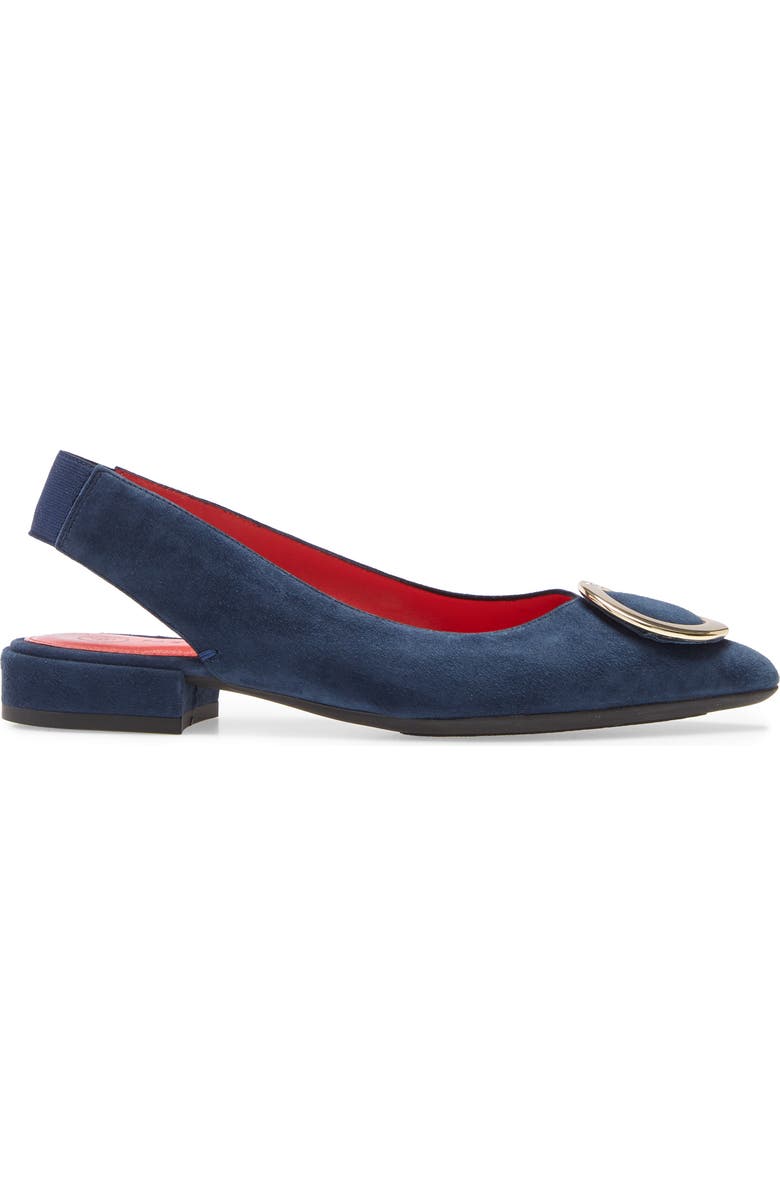 Pas de Rouge Janet Slingback Pointy Toe Flat, Alternate, color,