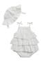 Cotton Bubble Bodysuit & Sun Hat Set