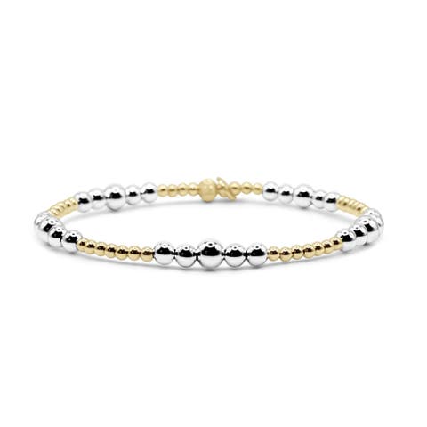 Bliss Two-Tone Beaded Bracelet