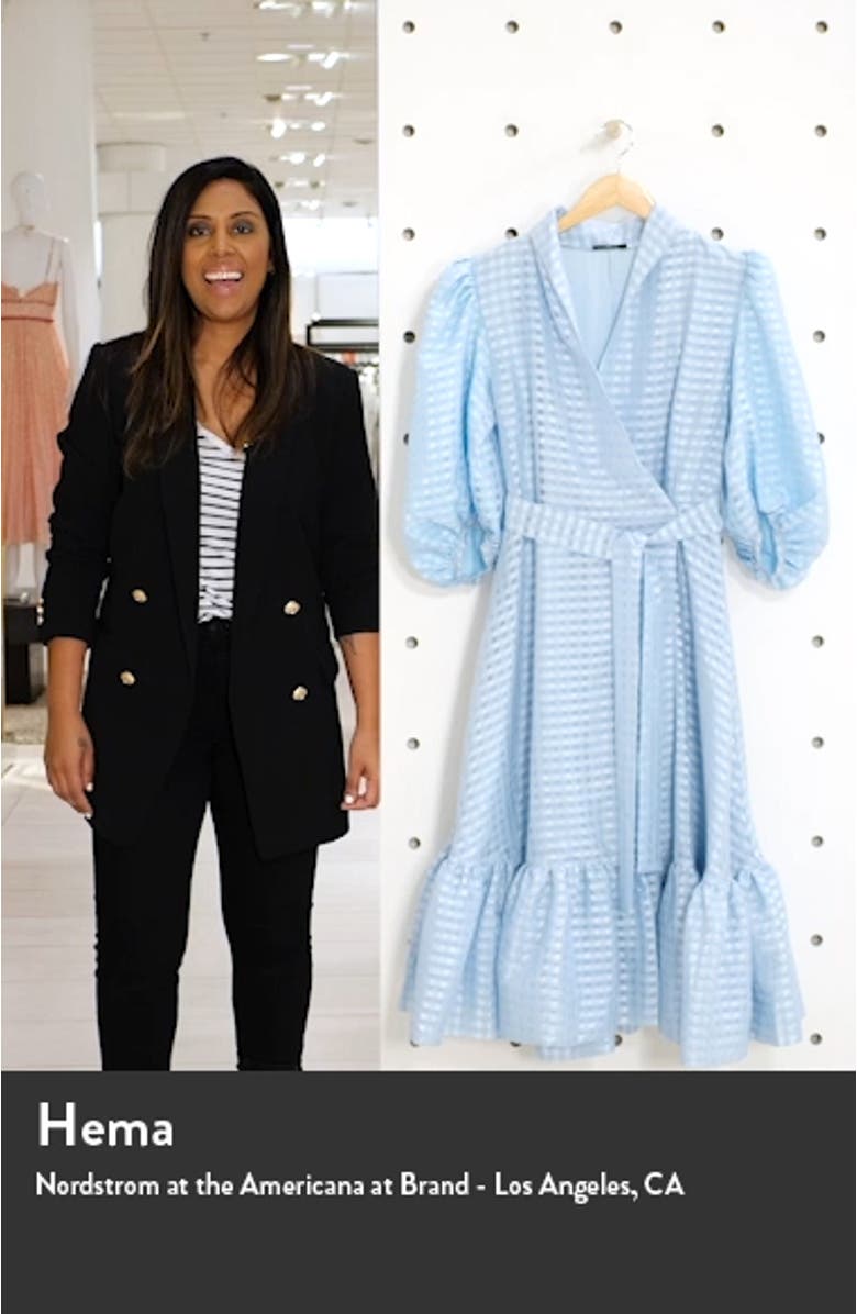 Chinie Midi Wrap Dress, sales video thumbnail