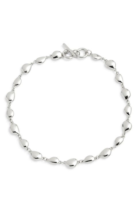 Polished Orb Link Collar Necklace