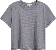 Madewell Stripe Boxy Crop Slub T-Shirt