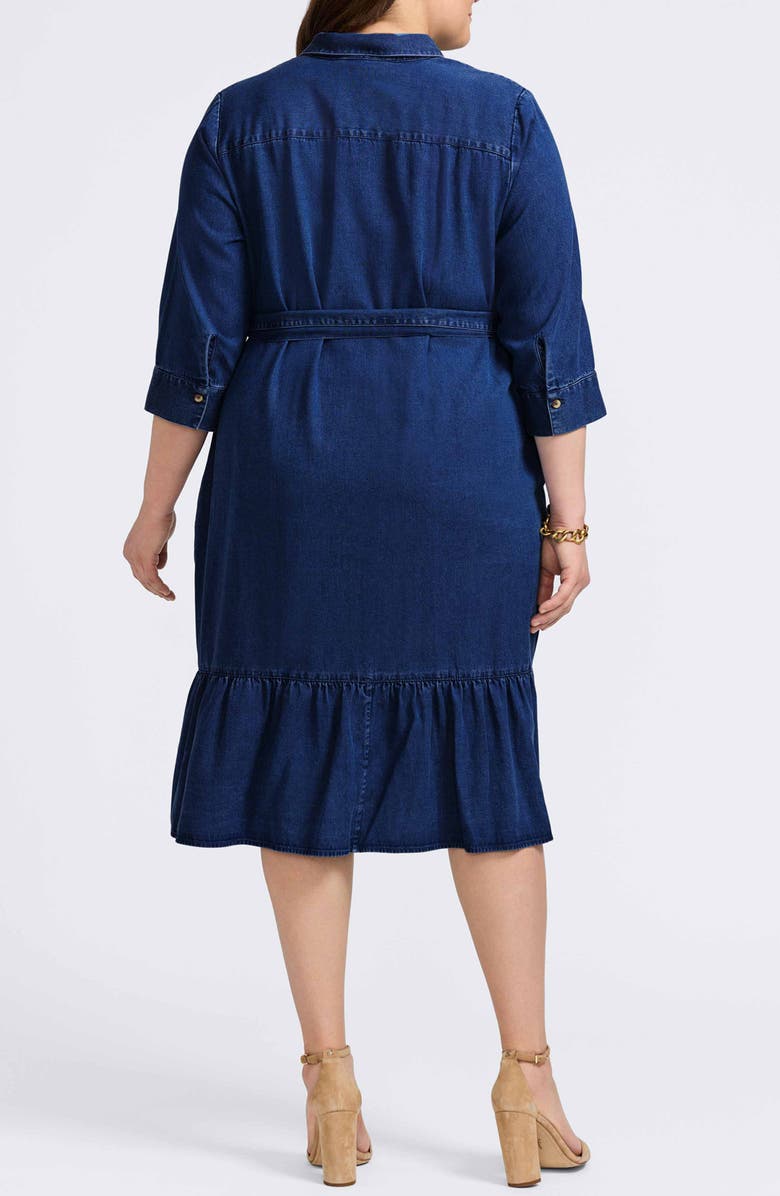 Foxcroft Ivy Denim Shirtdress, Alternate, color, 