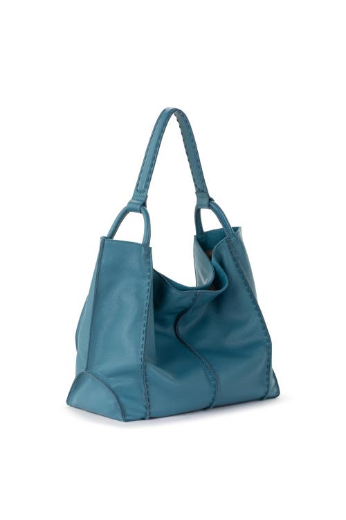 The Sak Los Feliz Large Tote Leather Bag In Blue