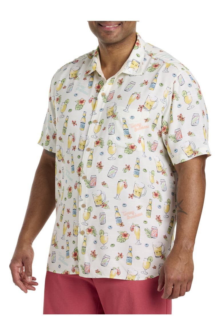 Big & Tall Veracruz Cay Brewhama Sport Shirt, Main, color, LYCHEE