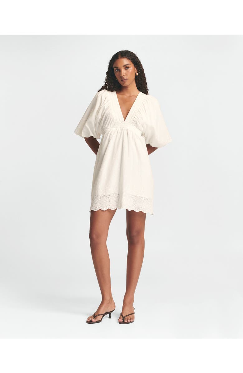 ST MRLO Vera Mini Dress, Alternate, color, White Broderie