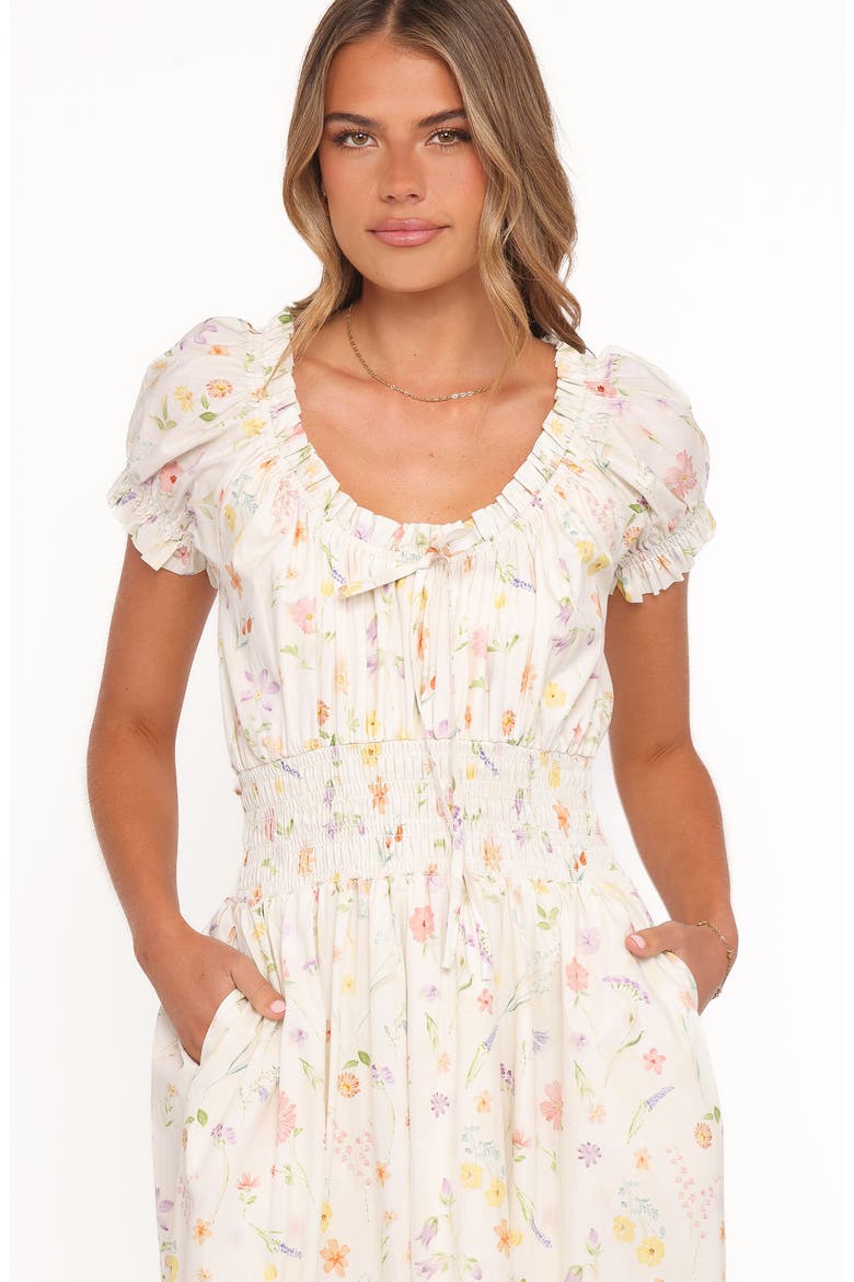 Katana Floral Puff Sleeve Maxi Dress, Alternate, color, FLORAL