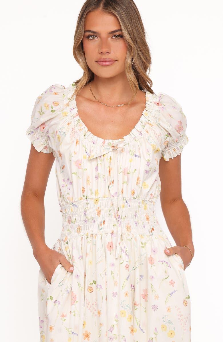 Petal & Pup Katana Floral Puff Sleeve Maxi Dress, Alternate, color, Floral
