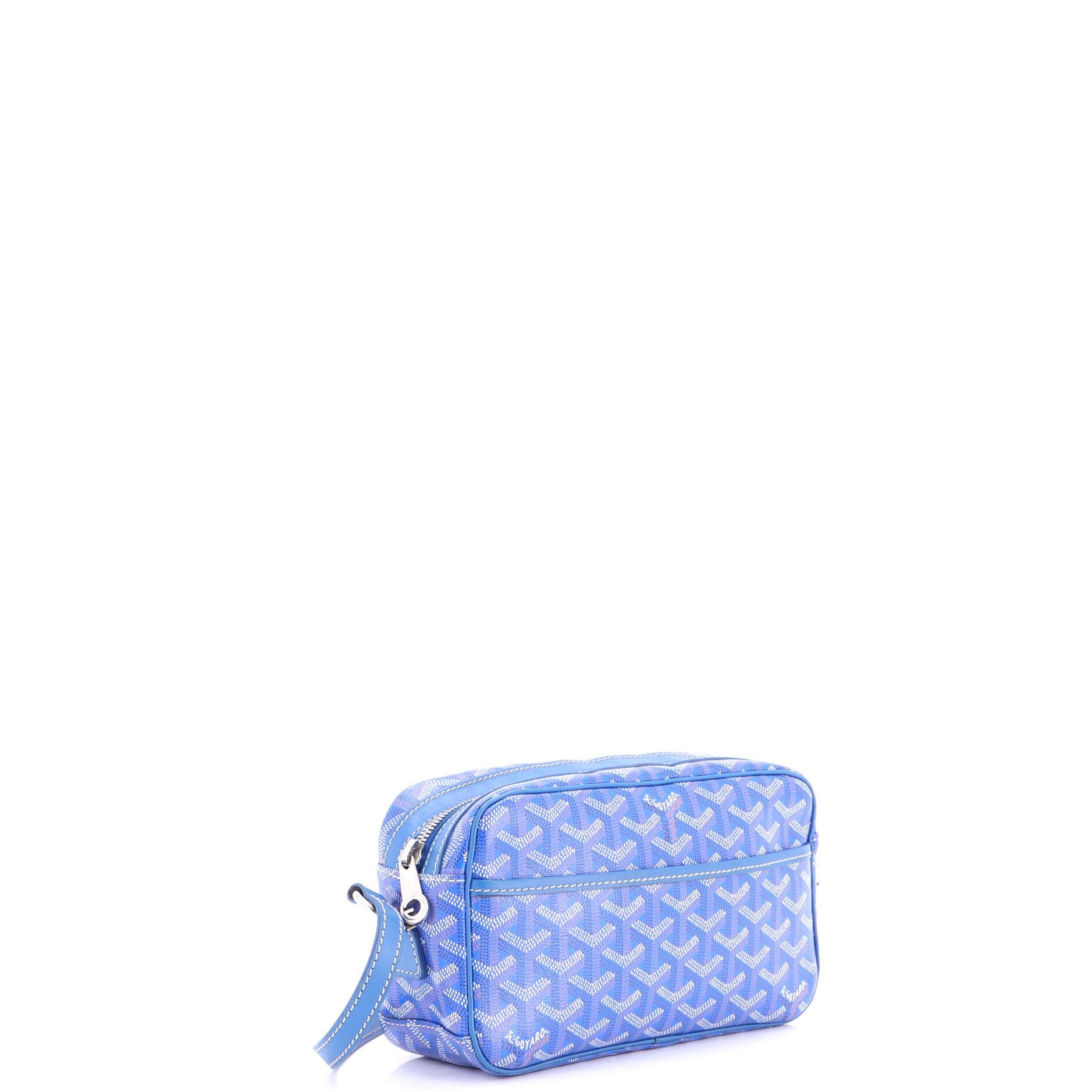 Pre-Owned Goyard Cap Vert Bag Coated Canvas, Alternate, color, Blue