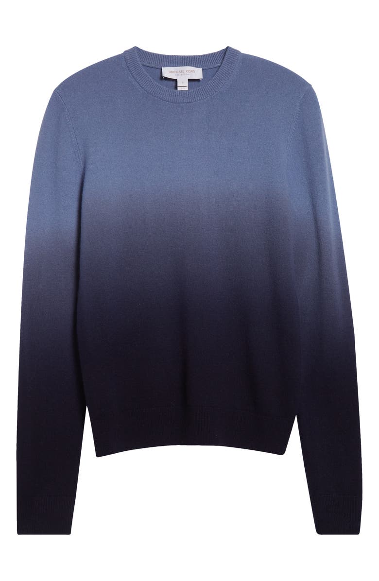 Michael Kors Collection Ombré Cashmere Sweater, Alternate, color, Lake Multi