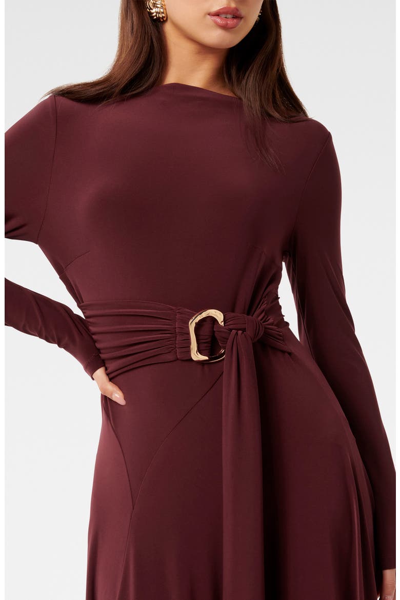 Roxanna Belted Long Sleeve Handkerchief Hem Dress, Alternate, color, IMPERIAL PORT