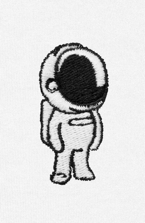 Dalix Astronaut Fleece Hoodie In White
