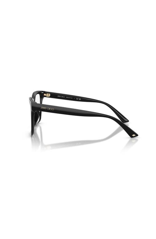 Jimmy Choo 52mm Square Optical Glasses In Black