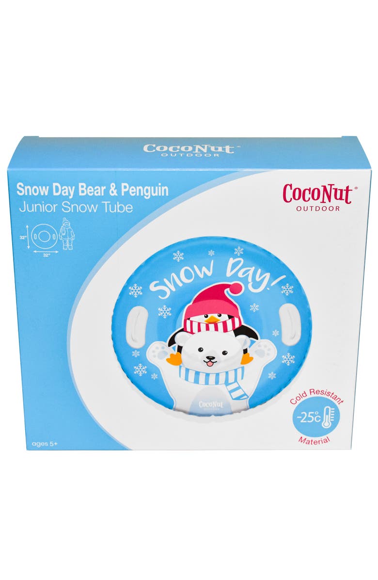 Coconut Outdoor Snow Day Bear & Penguin 32" Junior Snow Tube,5+, Alternate, color, Multicolored