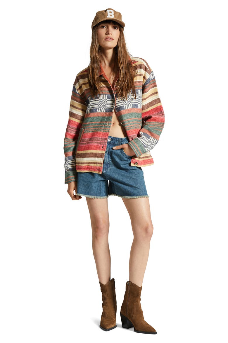 Lomas Frayed Denim Shorts, Alternate, color, VINTAGE INDIGO